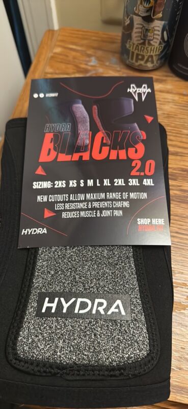 NEW Hydra Black 2.0 Paintball Knee Pads - Black/Grey - Small