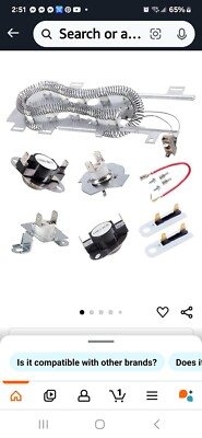 Whirlpool 8544771 Dryer Heating Element - Silver (15)