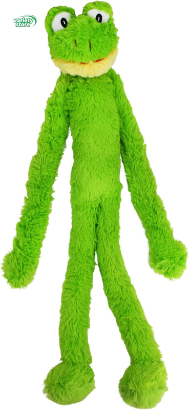Swingin Slevin XXL Oversized 27-Inch Green Frog Plush Dog Toy, Large Breeds