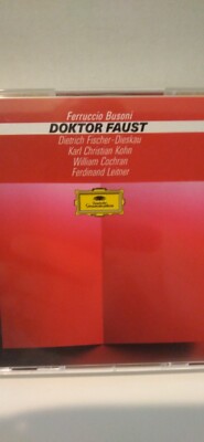 BUSONI DOKTOR FAUST  Leitner Fischer-Dieskau 3×CD 1989 Deutsche Gramm German NM