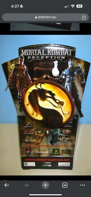 New Motorized Mortal Kombat Deception  Video Game STANDEE DISPLAY PS2 xbox RARE!