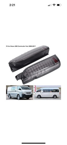 Yosoo LED Tail Light Assembly for Hiace 200 Commuter Van 2005-2017 One Pair