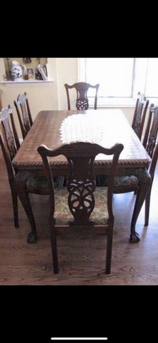 Antique oak dining set from Europe !!!