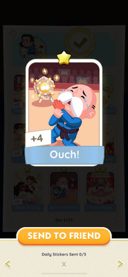 Monopoly Go ! Stickers1/2/3/4/5 Star   Cards