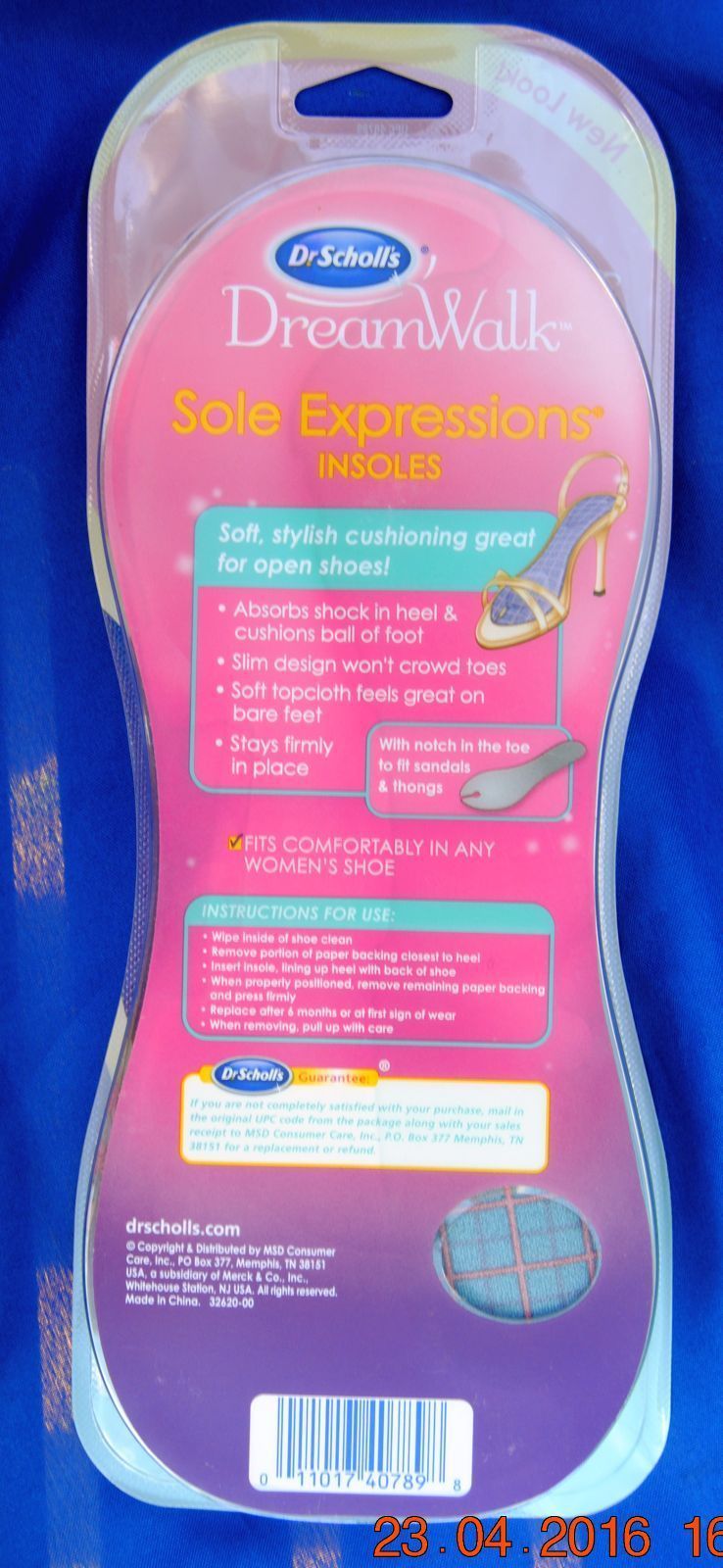 DR SCHOLLS INSOLES 3 PAIRS DREAM WALK SOLE EXPRESSION  WOMEN'S SIZE 6-10 NEW
