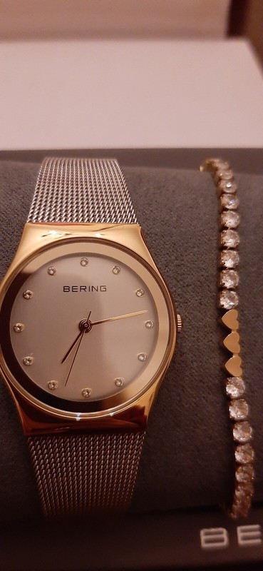 Coffret Cadeau Montre Femme BÃ©Ring + Bracelet En Brillantneuf Avec Garantie 2 An