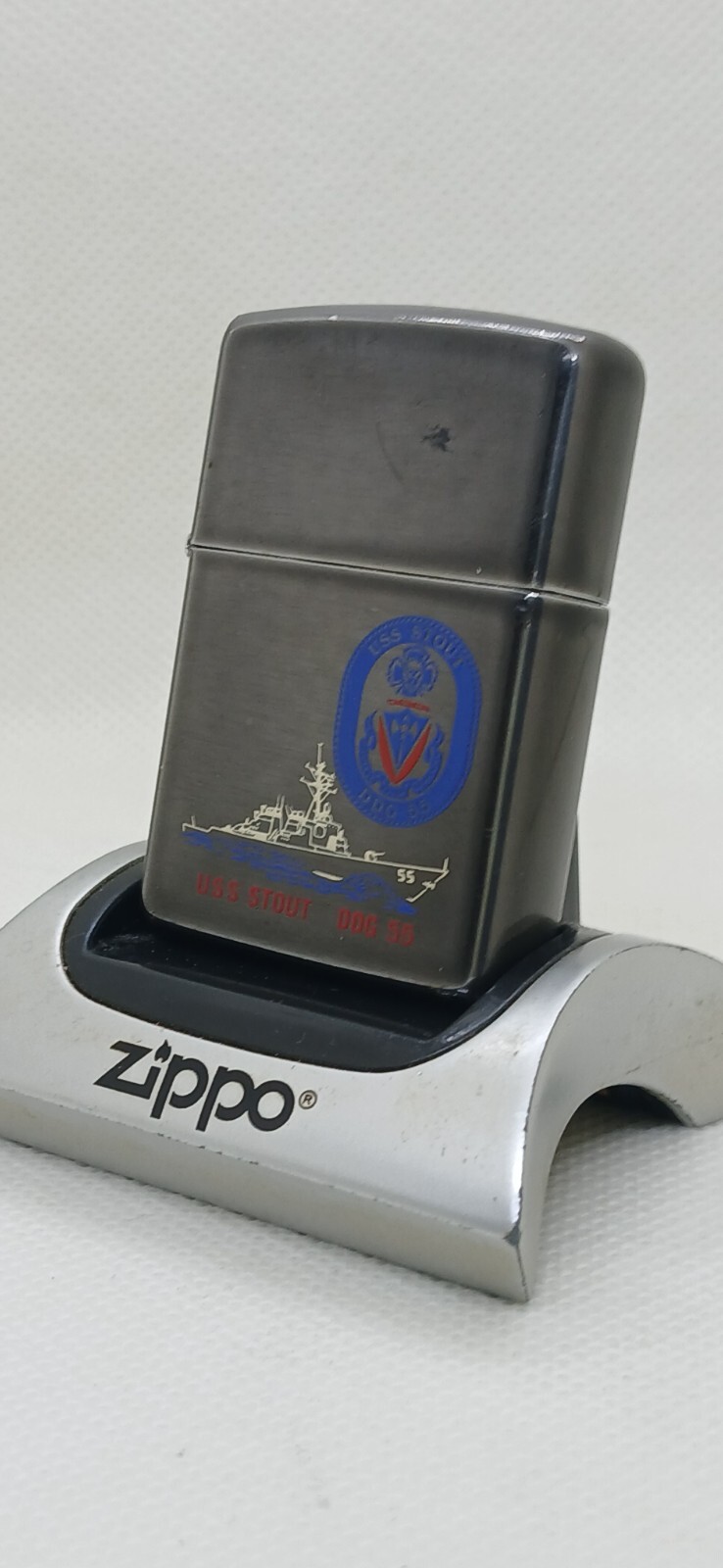 zippo US Navy vintage midnight moon 1995 USS STOUT DDG-55 | eBay