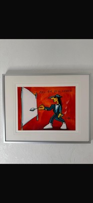 Original Aquarell | Udo  Lindenberg | Mal Dir  Dein Leben | Zertifikat