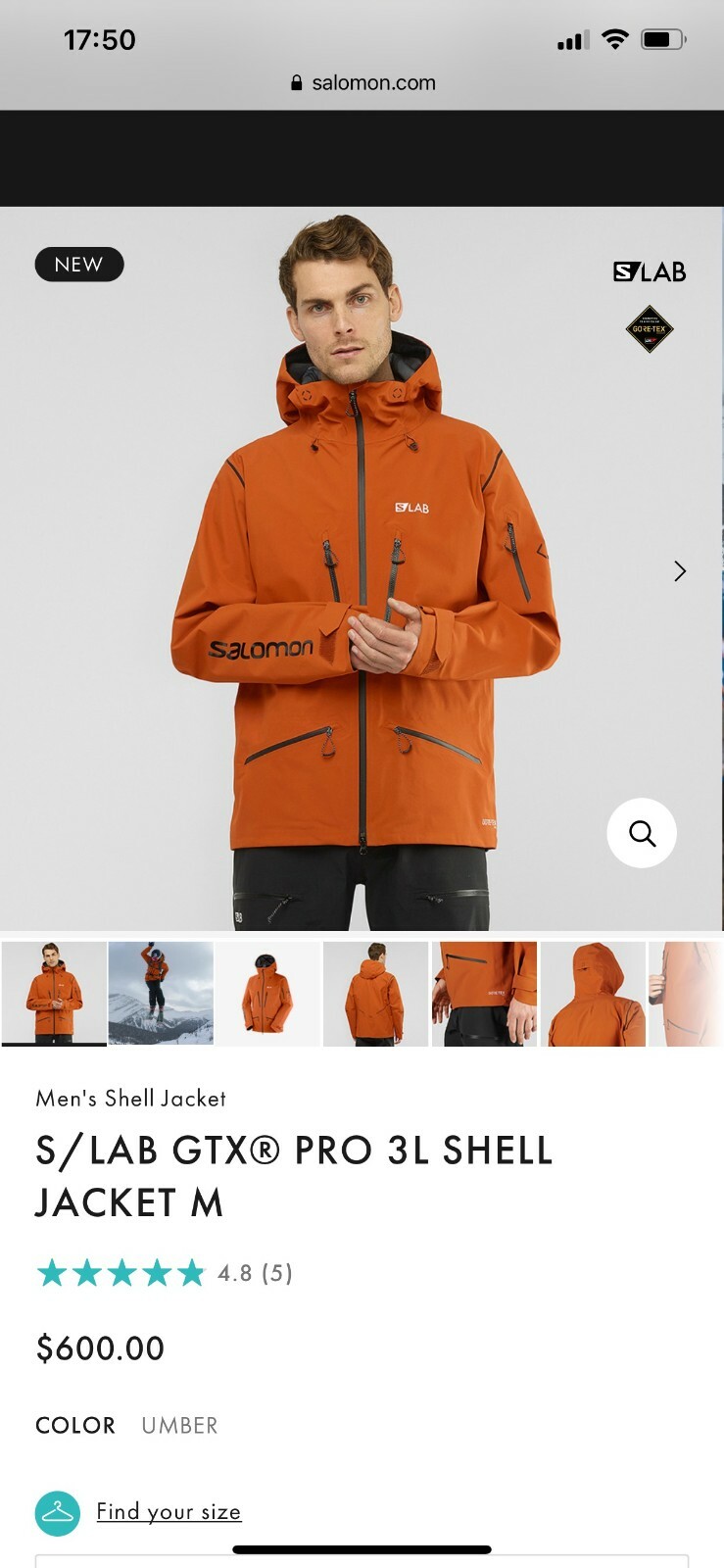 SALOMON S/LAB QST GTX PRO JKT ゴアテックスプロ