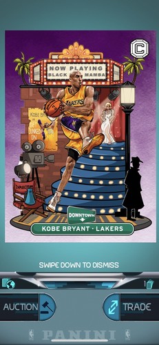 2018-19 Panini Cornerstones Kobe Bryant Downtown Rare SP