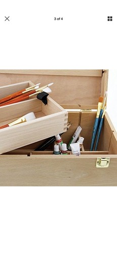 Artist Art Tool & Sketch Boxes Wood Pastel, Pen, Marker Storage With Drawer(s)