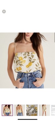 NWoT Z Supply Paige Citrus Cropped Tank XL