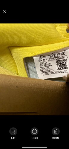 Pre-owned Jordan Size 13 W- Travis Scott X Air  1 Retro Og Sp Low Canary Promo Hype15 In Yellow