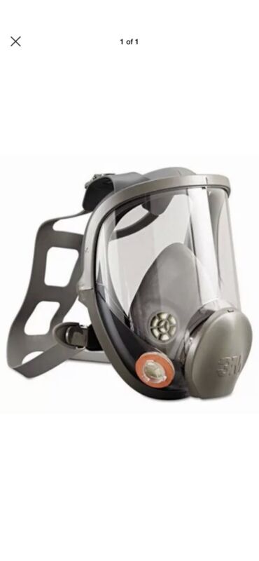 *BUNDLE* 3M Full Facepiece Respirator 6000 Series, Reusable, Large w/ Cartridge