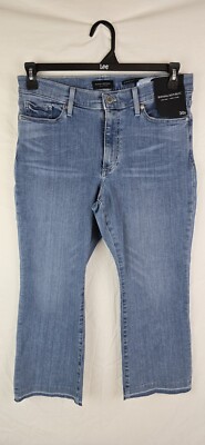Banana Republic Womens Jeans Capri Mid Rise Crop Flare Size 30s Raw Hem NWT