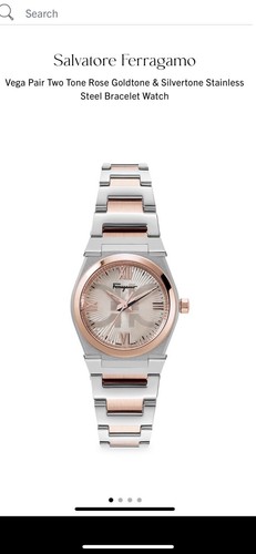 FERRAGAMO】Vega New Diamond Watch ブラウン文字盤 28mm