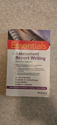 Essentials of Psychological Assessment Ser.: Essentials of Assessment Report...