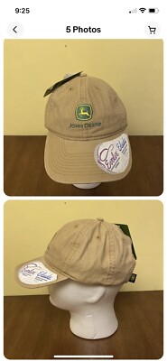 John Deere Womens Evolve/Evade Cap - Tan Adjustable - Infinity For Her *NEW*