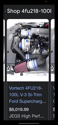 2010 mustang vortech number 4 fu218-100l b3 si trim ford super charger BRAND NEW