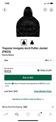 trapstar puffer jacket