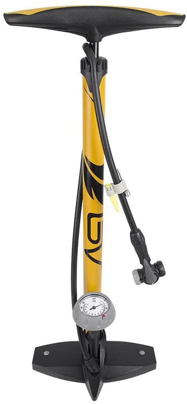 BV Bicycle Ergonomic Bike Floor Pump with Gauge and Smart Valve Head, 160 Psi