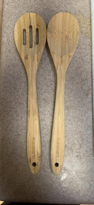 Handmade Bamboo Solid and Slotted Spoons, 2-Pack - NEW & FREESHIPPING!!