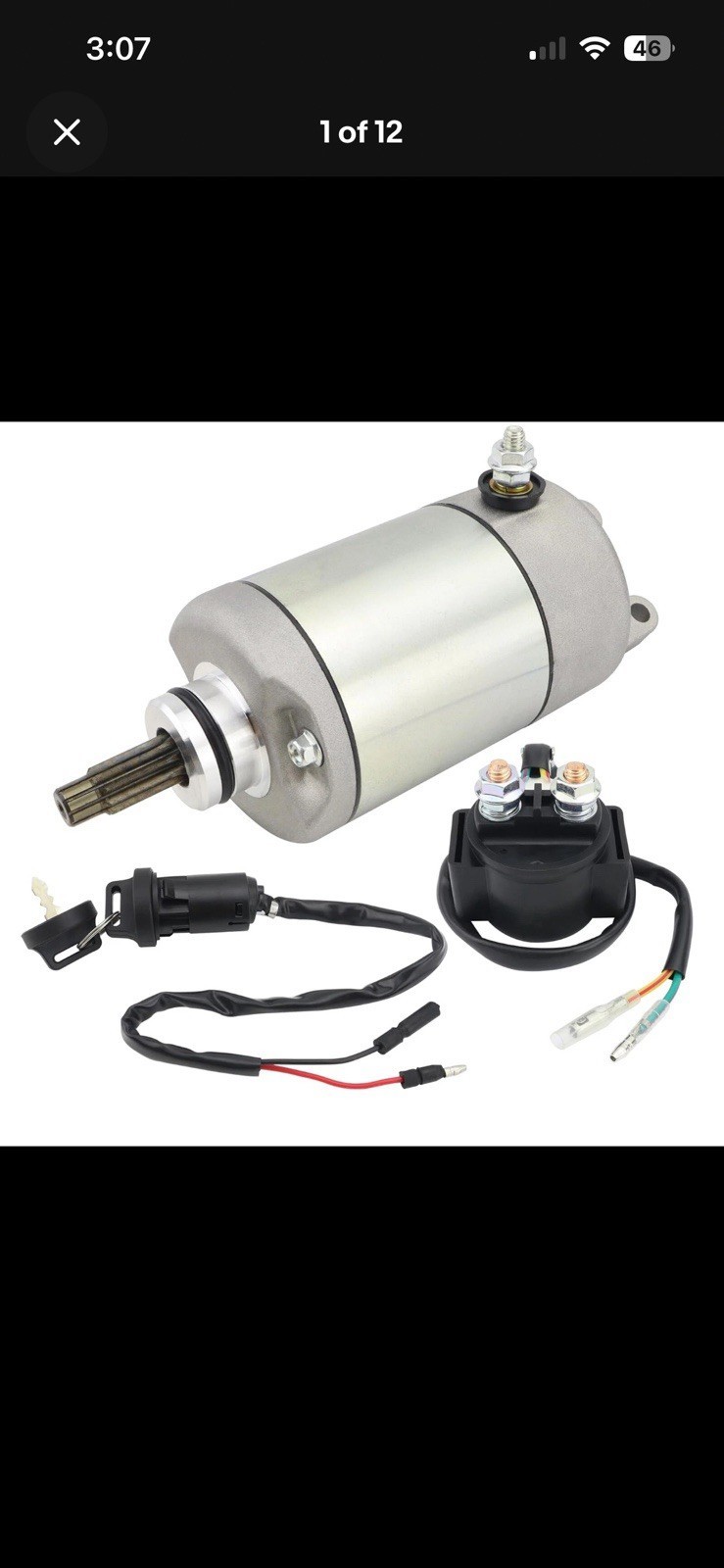 For Honda 1993-2006 ATV FourTrax/SporTrax 300 EX TRX300EX Starter&Relay&Switch