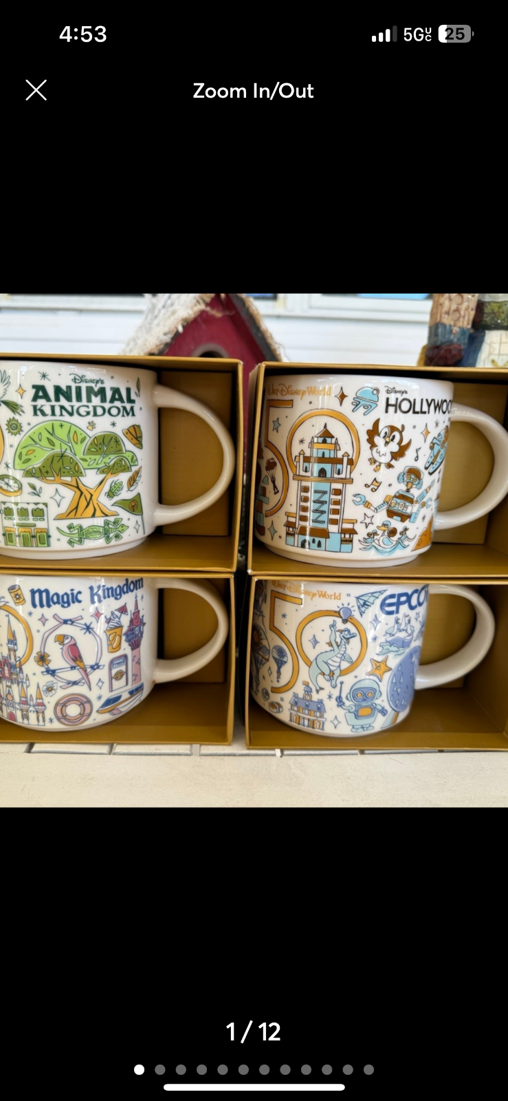 Disney Starbucks WDW 50th Anniversary Been There Series Mug
