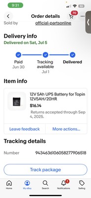 Item photo(s) from verified buyer