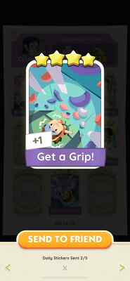 Get a Grip! - Set 24 -  Monopoly_Go 4   sticker Prestige album