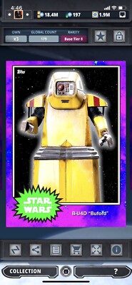 Topps Star Wars Digital Card Trader Tier 8 - Dreamwave B-U4D S4 Base