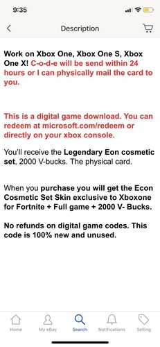 Fortnite Eon Cosmetic Set Download + 2,000 V bucks FREE OVERNIGHT SHIPPING