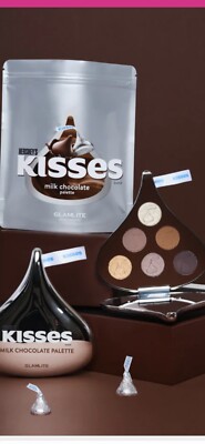Glamlite X Hershey Kisses Milk Chocolate 6 Pan Eyeshadow Palette New