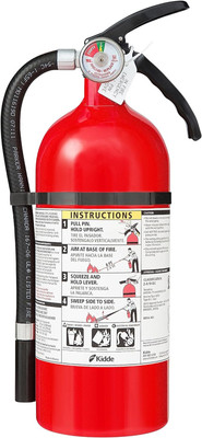 Kidde Fire Extinguisher for Home & Office Use, 2-A:10-B:C, 7.13 Lbs., Hose & Wal