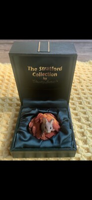 The Stratford Collection By Country Artists- Mouse Hiding in Leaves Figurine  