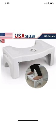 TOILET STOOL NON SLIP BATH BATHROOM SQUAT STEP STOOL PLATFORM SIT STEP SHOWER