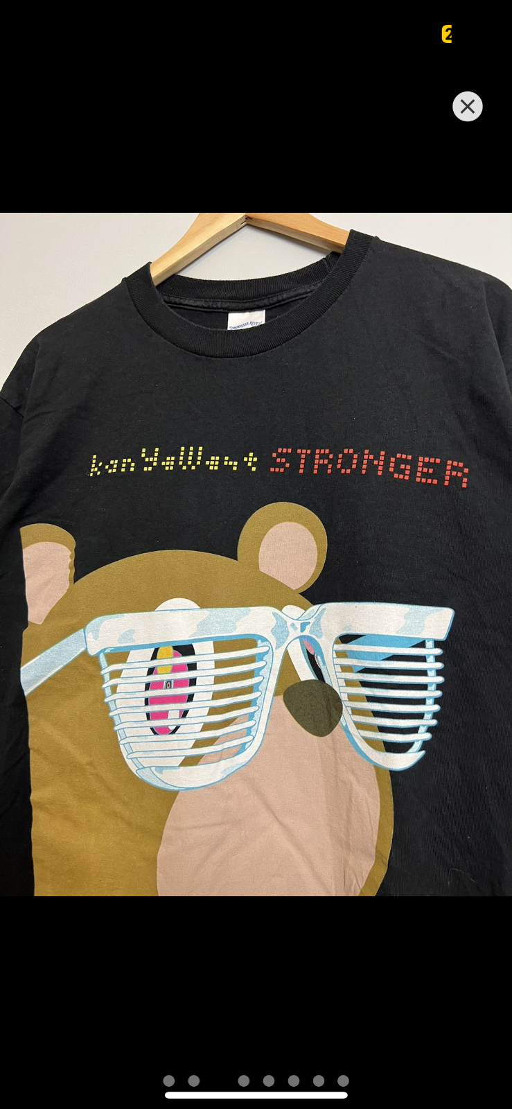 Vintage 00s Kanye Daft Punk Stronger Murakami Rap Tee rare Band