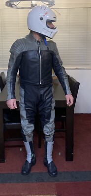 Vintage BMW Motorrad Two Piece Leathers