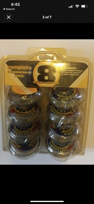 8 Hyperlite Inline Skate Wheels 72mm 78A Recreational Hyper & 16 abec 3 Bearings