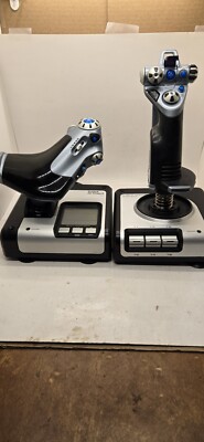 Logitech Saitek X52 HOTAS Flight Control System Joystick & Throttle/ Half Tested