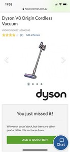 dyson v8 origin release date