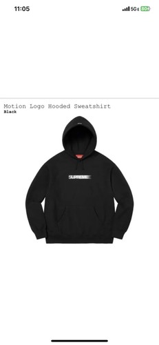 Supreme Motion Logo Hoodie SS23 Black Size M NEW *IN HAND | eBay