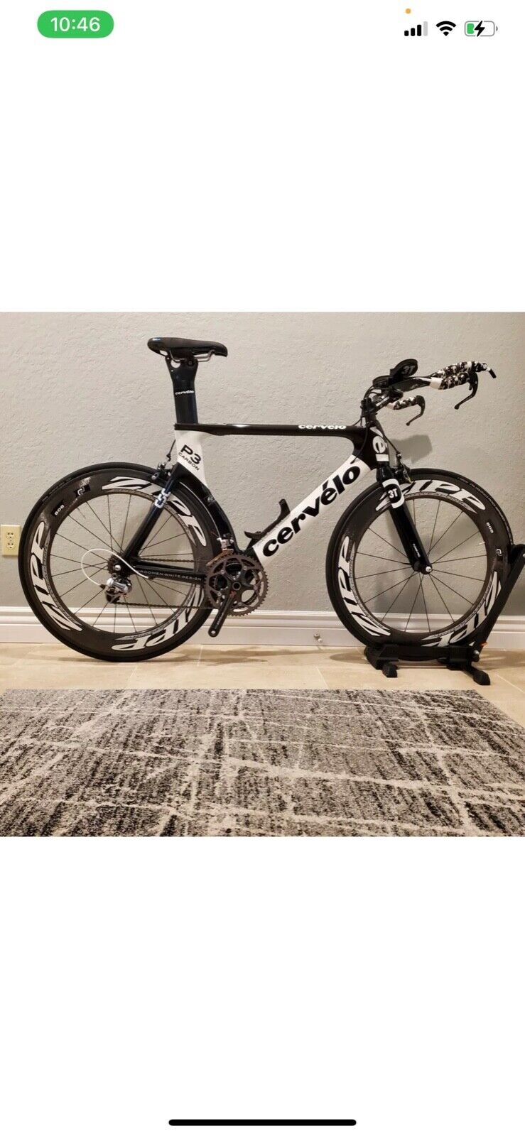 Bicycle for Sale: Cervelo P3 Carbon TT Triathlon with Zipp 808, Dura Ace, 58cm in Jupiter, Florida