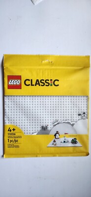 LEGO Classic White Base Plate (2022 NEW) #11026 Building Toy  1 pcs Age 4+