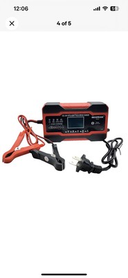 Nexpeak Intelligent Pulse Repair Charger NC201 7 Stage Orange Black 12V/24V