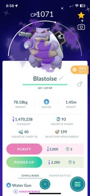 Pokemon TRADE GO - Shiny Shadow Blastoise Trade