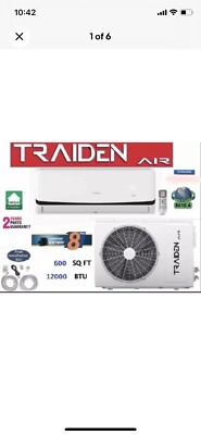 12,000 BTU Ductless Air Conditioner Mini Split 110V: 1 Ton W/Kit Cold Only