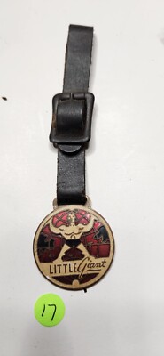 VINTAGE ADVERTISING EQUIPMENT WATCH FOB TRACTOR CAT EXCAVATING CONSTRUCTION TOOL