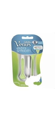 Lot Of Three (3) Gillette Venus Extra Smooth Green Disposable Women's Razors 2pk