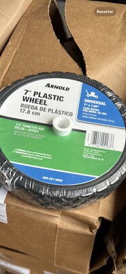 Arnold Universal 7'' x 1-1/2'' Plastic Wheels 1/2'' Diameter Hub